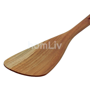 Spatule en bois de teck naturel, durable, sans peinture ni vernis, halal, personnalisable, pour cuisine, bois de teck naturel durable - Product Image 5