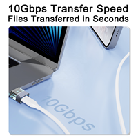 Adaptateur d'alimentation USB 3.0 Gen 2 OTG USB-C Femelle vers USB Mâle avec charge rapide PD et vitesse élevée 10 Gbit/s pour téléphones mobiles et ordinateurs portables