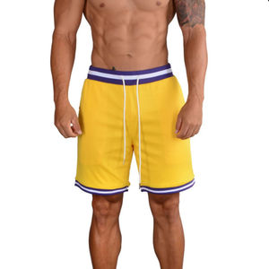 Pantalones Cortos Deportivos de Baloncesto para Hombre, de Moda Atlética, de Secado Rápido, 100% Poliéster, Sólidos, con Bolsillos, para Correr de Forma Casual - Product Image 1