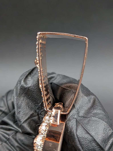 Collar de Lujo con Moissanita y Diseño Iced Out, Colgante 'Show Me City' Redondo, Estilo Hip Hop, con Corte Baguette y Redondo - Product Image 6