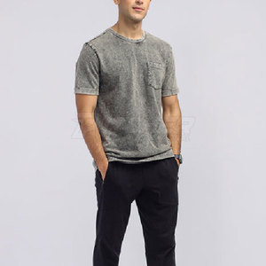 Nueva Camiseta con Efecto Desgastado para Hombre, Diseño Moderno, Algodón de Primera Calidad, Corte Holgado, Ropa Casual a la Moda - Product Image 3
