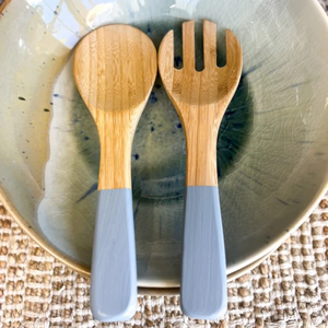 Ensemble d'ustensiles de cuisine en bambou naturel filé pour salade, prix de gros, directement de l'usine du Vietnam - Product Image 3