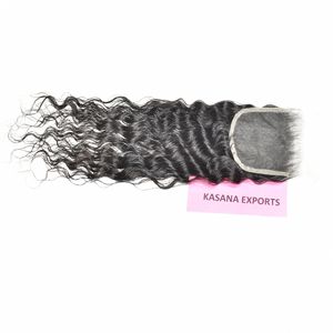 Extensiones de Cabello Humano Natural 100% Indio, Ondulado Profundo, Cierre HD 5x5 Sin Procesar, Cutícula Alineada, Venta al Por Mayor para Fabricantes y Proveedores - Product Image 2