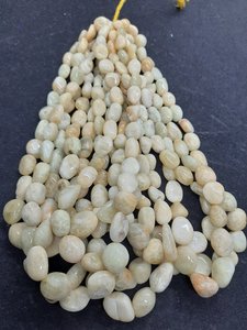 ลูกปัดอะความารีนสีเหลืองธรรมชาติแบบก้อน  อะความารีนสีเหลืองแบบขัดเงา  สายยาว 16 นิ้ว  สร้อยอะความารีนสีเหลืองสำหรับทำเครื่องประดับ - Product Image 6