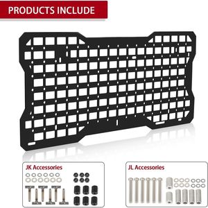 Pannello Tattico per Portellone Posteriore Jeep Wrangler 2007-2018 JK JKU 2018, Organizzatore Porta Attrezzi, Supporto per Trasporto Merci - Product Image 4