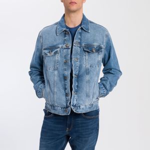 Men's Dark Blue Denim <b>Jacket</b> Regular Fit Turn-down Collar Single Breasted Casual Style Washed Cotton Dungaree <b>Jackets</b> Denim - Product Image 5