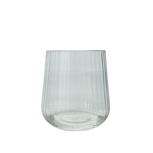 Vente en gros de verres à vin sans pied en plastique incassable à nervures, très demandés - Product Image 3