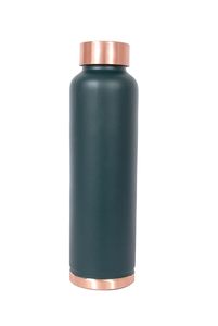 Bouteille d'eau en cuivre pur de haute qualité, écologique, aux propriétés antioxydantes, résistante aux fuites, compatible eau bouillante, pour un stockage sain - Product Image 6