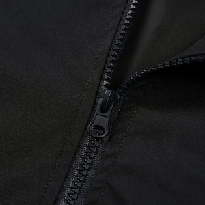 <b>Men's</b> Windproof Rain <b>Jacket</b> Black <b>White</b> Color Blocking Stand Collar Zipper Closure Polyester Autumn Wear - Product Image 6