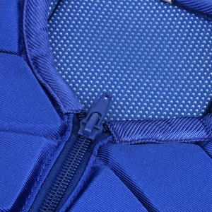 Chaleco de equitación unisex azul sin mangas, transpirable, con cierre de cremallera, de tela tejida, chaqueta de seguridad 2026 - Product Image 6