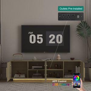 Mobile TV Moderno da 68 Pollici con LED a 16 Colori, Centro di Intrattenimento per TV da 55, 60, 65 Pollici - Product Image 2
