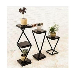 Premium plant <b>stand</b> sturdy indoor outdoor metal multi tier planter holder rack for balcony garden stylish decor - Product Image 1