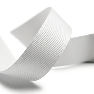 12mm white grosgrain <b>ribbon</b> roll wholesale for gift wrapping hair bows packaging sewing craft decor event styling projects use - Product Image 2