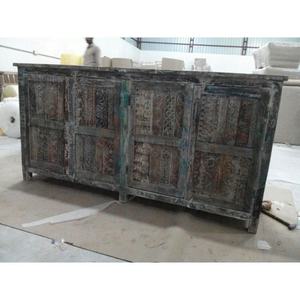 Vintage Reclaimed Solid Wood Farmhouse Style <b>Side</b> <b>Board</b> Cabinet for Kitchen Living Room Dining Rooms Hotels Home Furniture - Product Image 2