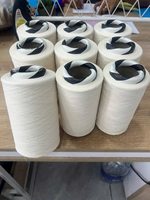 Fil de Soie Blanchie 100% Naturelle Nithya Brand CL-02 en Bobine Blanc Naturel pour Tissage Textile