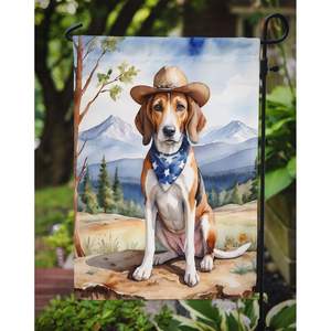 Multicolor American Foxhound Cowboy Welcome Garden Flag Mailbox Décoratif Yard Flag Banner for Patio Artwork for Flower Beds - Product Image 3