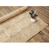Tapis en chanvre tressé plat antidérapant réversible de luxe personnalisé, super doux, forme moderne, pour la maison, l'hôtel, la décoration de sol, tapis de porte