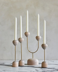 Support de bougie en bois artisanal, décoration rustique pour la maison, centre de table décoratif, cadeau pour mariage, fête, activités religieuses, Noël - Product Image 5