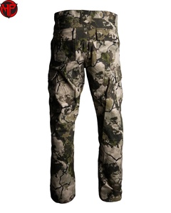 Pantalon de chasse décontracté léger en coton pour homme, coupe droite, taille mi-haute avec braguette boutonnée, vente en gros sous marque privée - Product Image 6