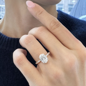 Roy Diamond 1.71 Carat Emerald-Cut Moissanite Invisible Gallery Engagement <b>Ring</b> 925 <b>Silver</b> Rhodium Plated Prong <b>Set</b> - Product Image 2