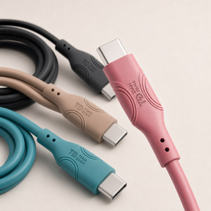 TIAN DIAN Type-C to C <b>USB</b> <b>Cable</b> 5A Fast Charging Braid Shielded PVC Jacket Tinned Copper for Mobile Phone Laptop Stock - Product Image 1