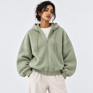 Premium <b>Women</b> Zip Up <b>Hoodie</b> Crafted with Cozy Fleece Offers Relaxed Fit <b>Soft</b> Feel <b>Women</b> Zip Up <b>Hoodie</b> with Pocket for Daily Wear - Product Image 1