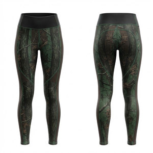 Leggings de chasse mi-longs en tricot respirant et décontracté, flexibles pour la chasse, l'observation de la faune et la marche en forêt - Product Image 1