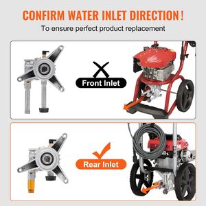 Pompa per Idropulitrice Verticale ad Alta Pressione con Albero da 7/8 Pollici, 3300 PSI, 3.0 GPM, Kit di Ricambio per Idropulitrice con 5 Ugelli e Accessori Inclusi - Product Image 3