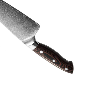 Couteau de cuisine forgé à la main, lame en acier damas, manche en bois confortable, couteau de chef professionnel de qualité supérieure pour la cuisson - Product Image 3