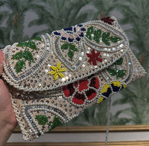 Femmes indiennes concepteur à la main perlé pochette sacs de messager Style bohème soirée Shopping fête sacs pochettes en gros - Product Image 2