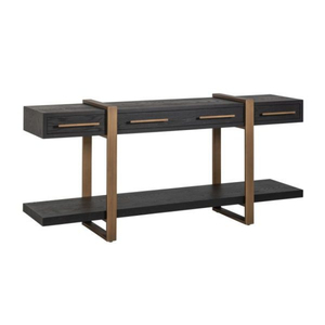 Meuble TV moderne en bois durable et écologique avec tiroirs de rangement, étagère ouverte, support au sol pour salon, 65 pouces et plus - Product Image 2