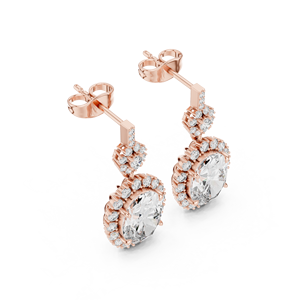 Pendientes de Lujo para Mujer, Plata 925, Moissanita, Corte Brillante Redondo, Engaste de Bisel, Joyería para Boda - Product Image 6