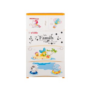 Armoire de rangement compacte mais spacieuse Mochi à 4 tiroirs pour organiser les vêtements, les jouets, les cosmétiques et les articles ménagers - Product Image 2
