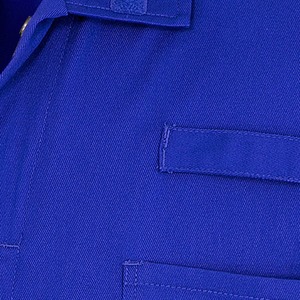 Combinaison de travail unisexe bleue réfléchissante haute visibilité antibactérienne certifiée CE, vêtements de sécurité industrielle en coton - Product Image 6