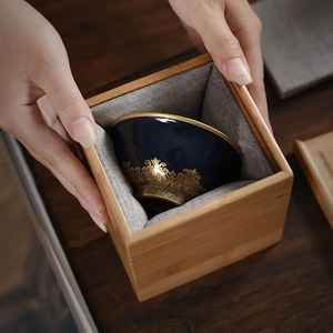 Boîte de rangement en bois vintage avec couvercle à charnières et loquet métallique, organisateur décoratif rustique pour la maison et le bureau - Product Image 2