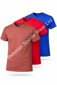 Camiseta de Verano para Mujer, Lisa, Teñida, 100% Algodón, Tejido de Punto, Transpirable, Casual, Manga Corta, Color Sólido, 200g, con Botón y Logotipo - Product Image 2