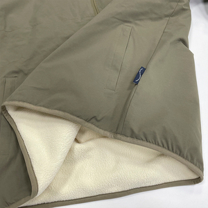 Wholesale Oversize High-Neck Half-Zip Fleece-Lined <b>Jackets</b> Custom Windproof Warm Outdoor Casual Men'<b>s</b> <b>Jacket</b> - Product Image 5