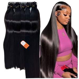 Extensiones de pelo vietnamita alineadas con cutícula virgen 100% al por mayor mechones de pelo de trama recta de hueso largo color natural 30-40 pulgadas - Product Image 5