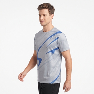 Men's Custom Sublimation Sports T <b>Shirt</b> All Over Print Breathable <b>Geometric</b> Pattern Athletic Training Tee Polyester Performance - Product Image 4