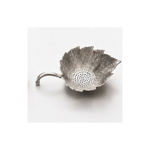Brass Leaf Shape <b>Tea</b> Strainer Reusable Creative Design Brushed Finish - Product Image 6
