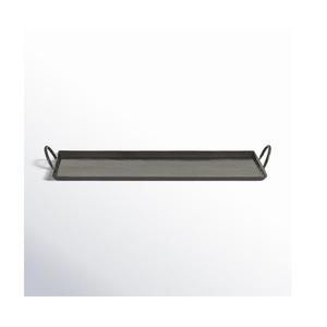 Plateau de service rectangulaire en acier inoxydable, plateau roulant en métal pour café, restaurant - Product Image 3