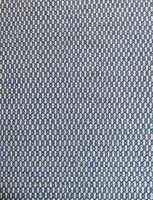 HARI ENTERPRISES Handgefertigter Blauer Wollteppich Modernes Geometrisches Muster Flachgewebter Kelim-Teppich Maßgefertigte Größe Wohnzimmer-Teppich Jute