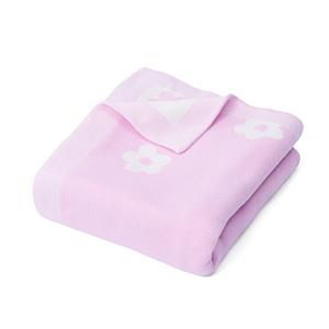 100% Cotton <b>Knitted</b> Eco-Friendly Cute Baby <b>Throw</b> Swaddle <b>Blanket</b> Solid Color OEM/ODM Custom Newborn Bedding Gift 209g-278g - Product Image 6