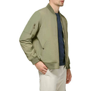 Blouson Bomber Homme Slim Fit en Cuir Véritable Suède Personnalisé OEM Zippé Tendance Hiver Décontracté - Product Image 6