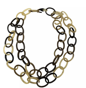 Collier en corne, écologique, moderne, fait main, décoratif pour mariage, artisanat indien - Product Image 4