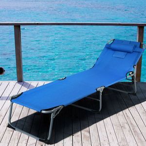 Chaise longue pliante réglable pour patio extérieur et plage - Product Image 4