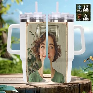 40oz Large Stainless Steel Tumbler <b>With</b> <b>Straw</b> For Office Use - Product Image 2