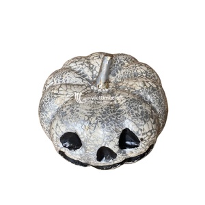 Décor de citrouille Top Export, pièce d'Halloween faite à la main abordable avec motif de mosaïque de coquille d'oeuf durable - Product Image 1