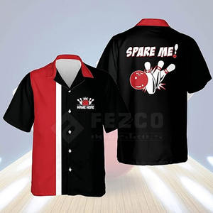 Camisa de Boliche Profesional para Hombre, de Alta Calidad, Poliéster/Algodón, Transpirable, Manga Corta, Precio Razonable para Adultos - Product Image 6