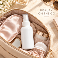Flacon Boston court en PET blanc de 100 ml à brume fine |   Emballage de pulvérisateur cosmétique pour soins de la peau, tonique, lotion, brume faciale, soins de beauté